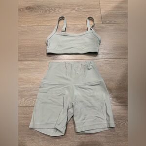 Aritzia Golden workout set